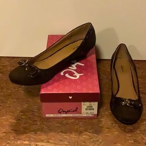 Woman’s brown suede shoes. Qupid brand. Never worn